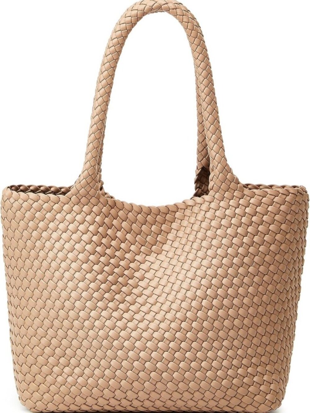 Stylish Woven Tote Bag for Women | Vegan Leather Purse for Travel & Everyday Use
